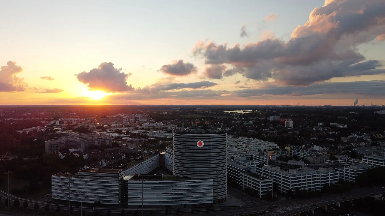 Symbolfoto: Vodafone Campus Düsseldorf Panorama Drone