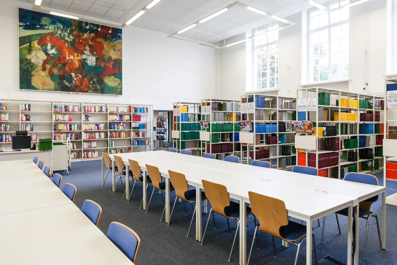Lesesaal 1 der HTW Berlin, Campus Treskowallee 2015