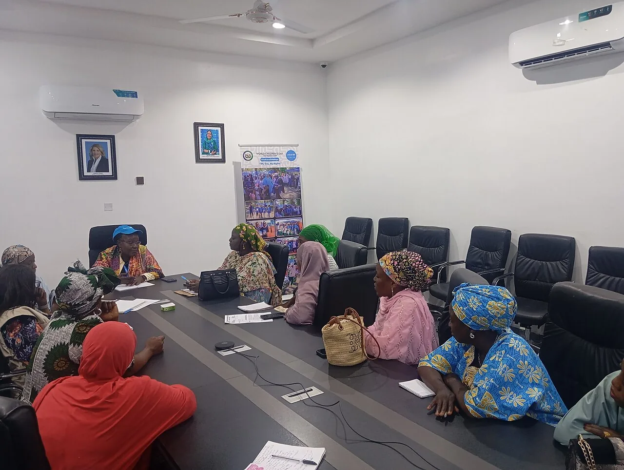 NAWOJ executives in a round table discussion with the UNICEF representatives in their office in kaduna