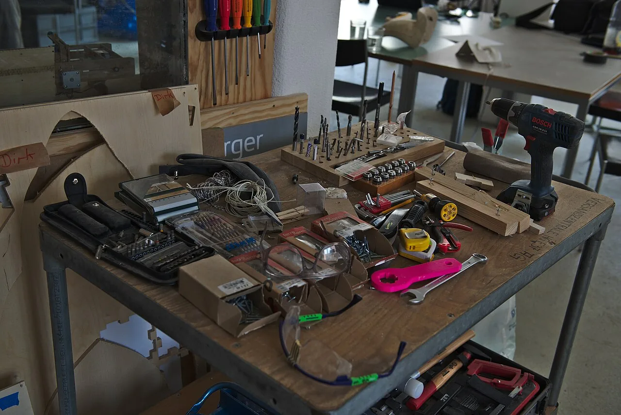Workbench Full of Tools