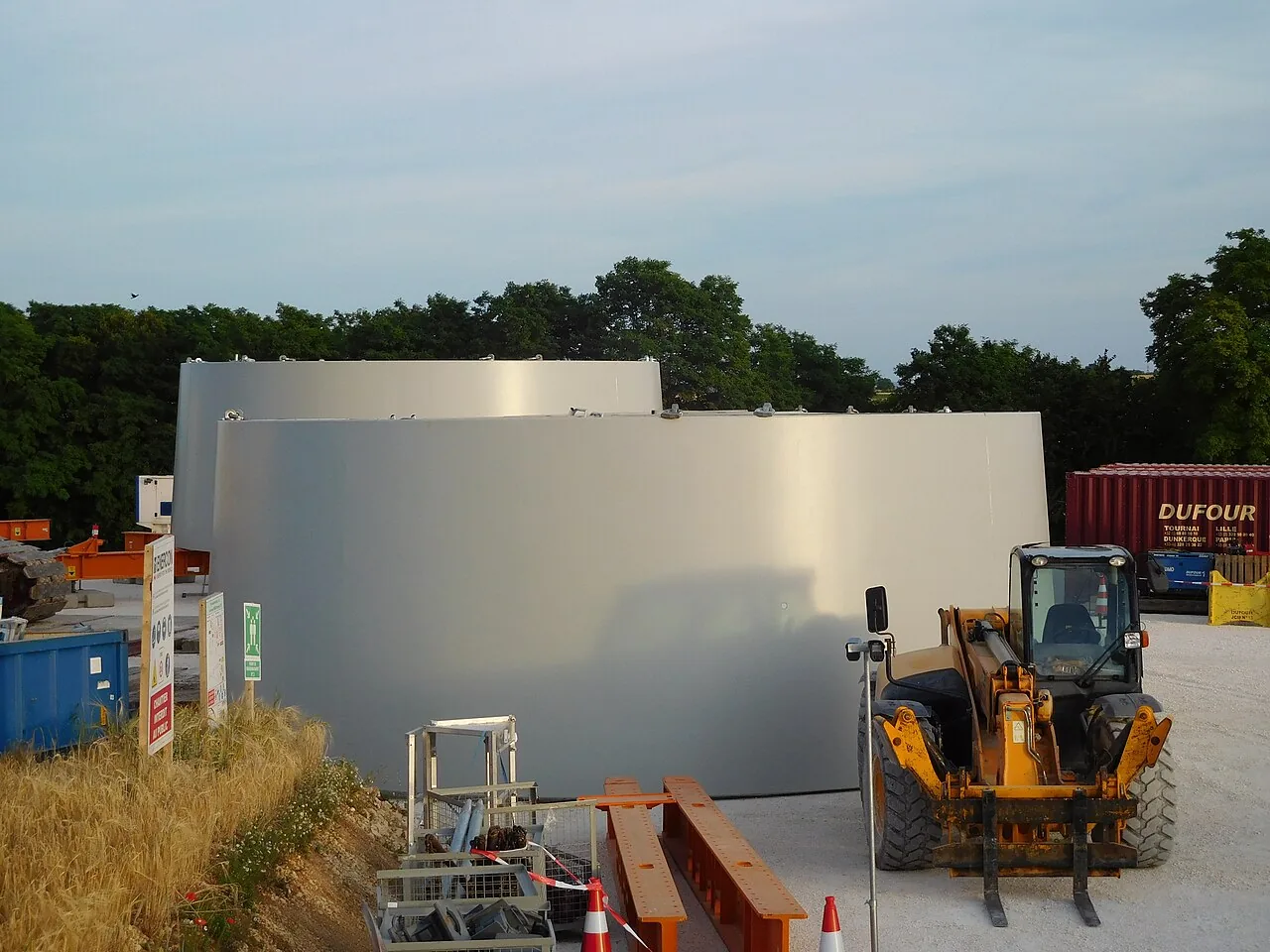 Wind turbine construction, Pougny, E5-05