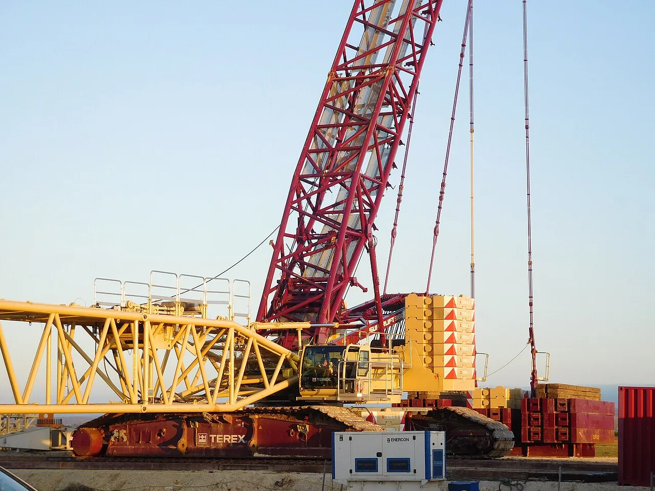 Wind turbine construction, Pougny, E10-19